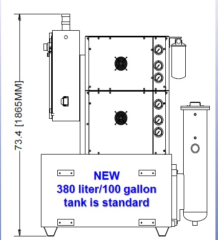 ChipBLASTER J2-60, 2011, 16 GPM, 1200 PSI, 100 Gal., 2 outlets