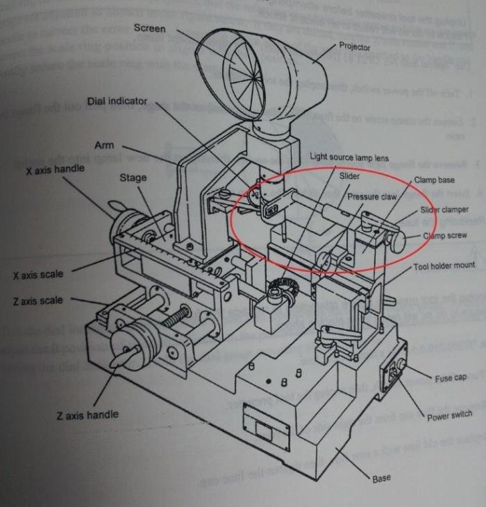 Citizen Presetter Slider Clamp for TP-1000