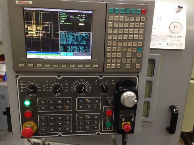 1-1/4 GANESH CYCLONE 32NCY, 2009, 4-axis, Gang, sliding headstock, 7-live tools