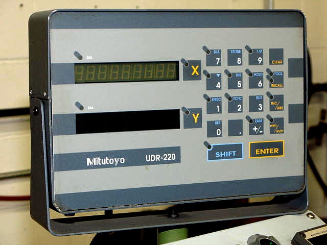 No. 1050A, SMTW, Auto Infeed, .02 -2 Range, Mitutoyo DRO, Parts Ejector
