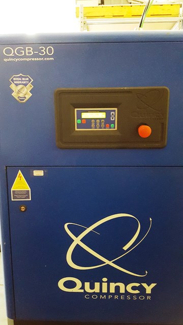 132 CFM, 175 PSI, QUINCY, No. QGB-30, 30 HP, 2006, immediately avail