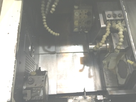 1 1/4 CITIZEN E32, MITSUBISHI, 1999, 2-Trrt, Chip Convyr, Magazine Bar Feed