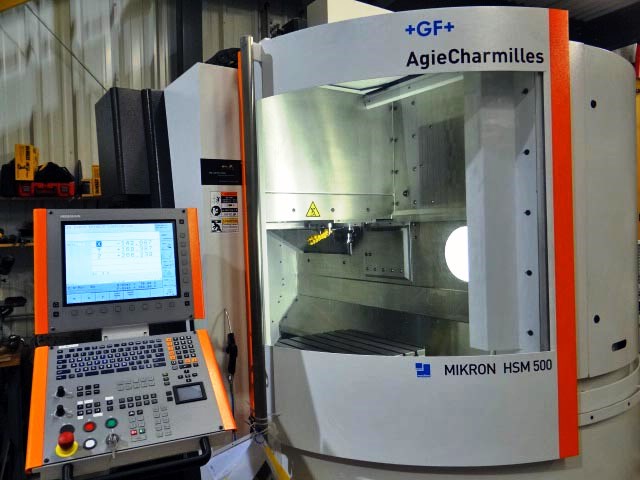 19.7 X, 17.7 Y, 13.8 Z, MIKRON HSM 500, 2010, 42K RPM, HSK E40, Tool Measuring