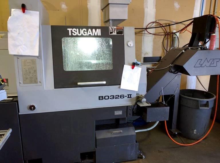 1 1/4 TSUGAMI BO326II, Fanuc 31iTB, 2013, w/ Chuck Kit, HPC, Mist Clltr, BF
