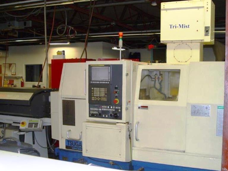 1-1/2 TSUGAMI BH38, 2006, Fanuc 31iT, Gang-Turret 11-axis, Sub spindle, FMB