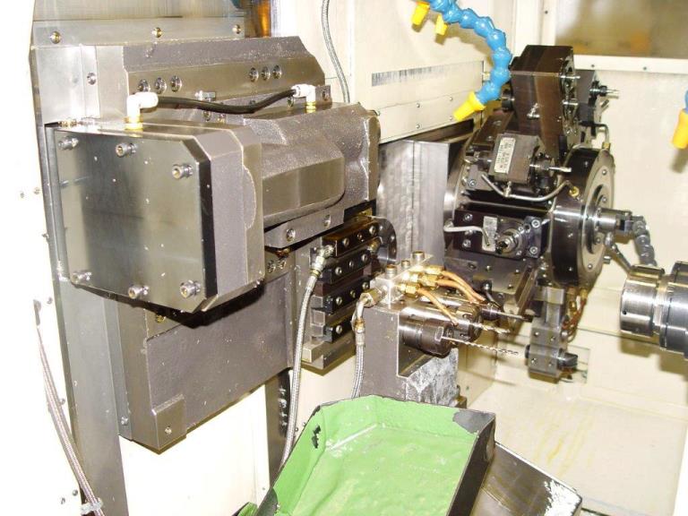 1-1/2 TSUGAMI BH38, 2006, Fanuc 31iT, Gang-Turret 11-axis, Sub spindle, FMB