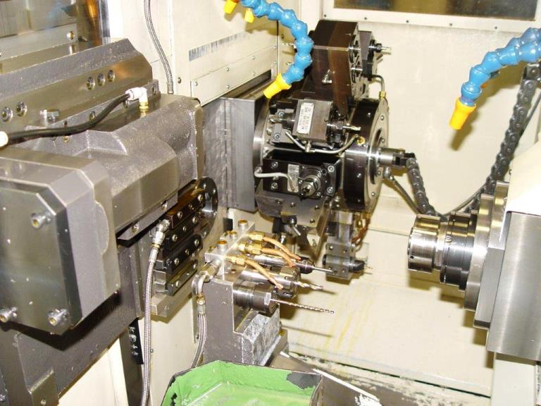 1-1/2 TSUGAMI BH38, 2006, Fanuc 31iT, Gang-Turret 11-axis, Sub spindle, FMB