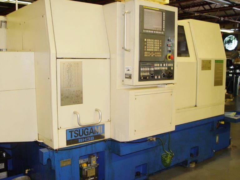 1-1/2 TSUGAMI BH38, 2006, Fanuc 31iT, Gang-Turret 11-axis, Sub spindle, FMB