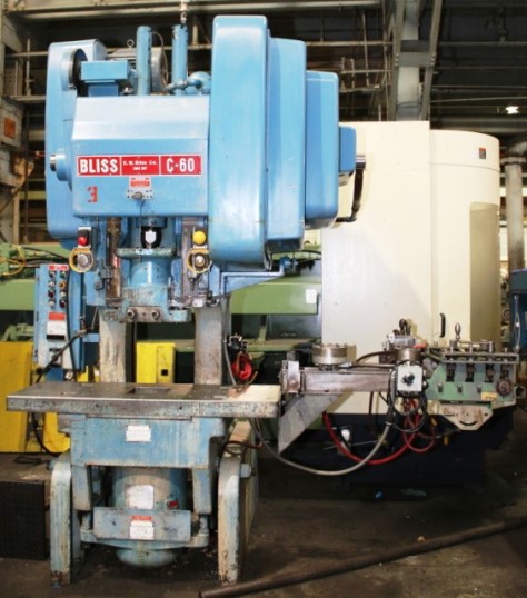 60 Ton, BLISS, 1984, Air clutch and Brake, 5 Stock, 32 x 21 Bed,