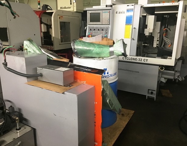 1-1/4 GANESH CYCLONE 32NCY, 2010, 4-axis, Gang, sliding headstock, 7-live tools