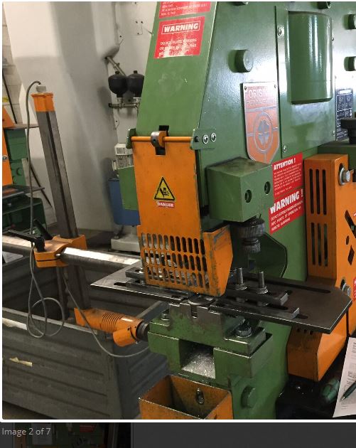 4 x4 x1/4 angle, 1-1/4 thru 1/2 MS, Peddinghaus Peddicat, 55 ton