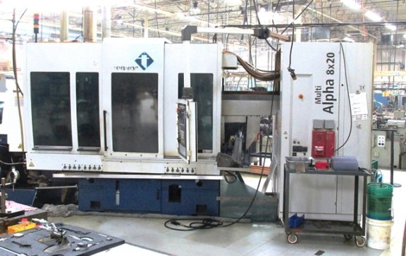 3/4 , TORNOS, MULTI ALPHA 20, FANUC, 2006, 8-spindle, Backworking, HPC, Barfeed