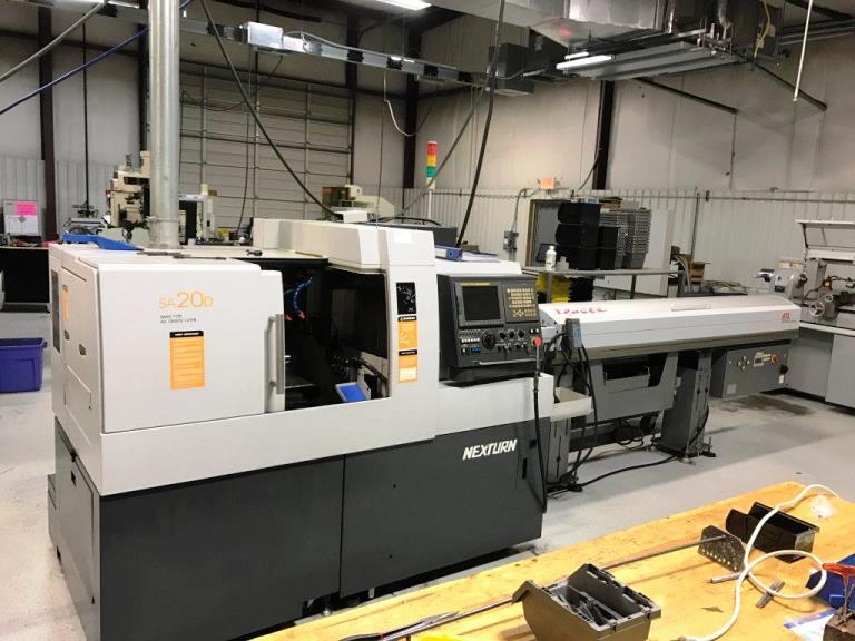 3/4 NEXTURN SA20D, Fanuc 18iTB, 2008, 9 Rot Tools, 7' Bar Ldr, Thread Whirler