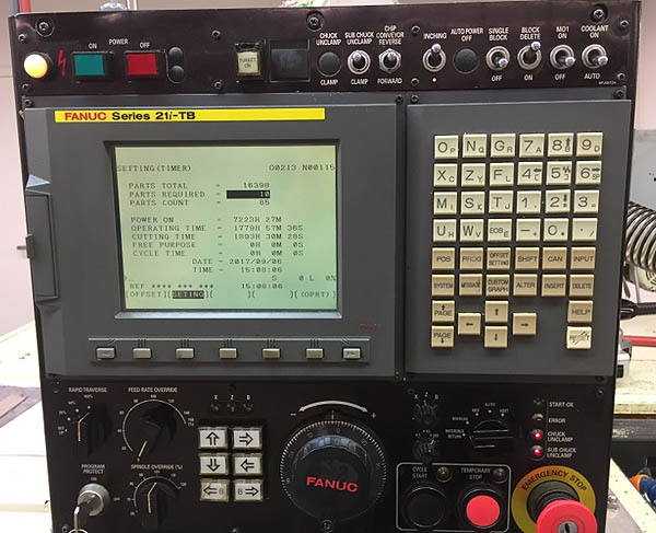 Tecno Wasino JD-1, FANUC 21iTB, 3 Chk, 1.5 cap, 2005, 8-pos turret, sub spindle
