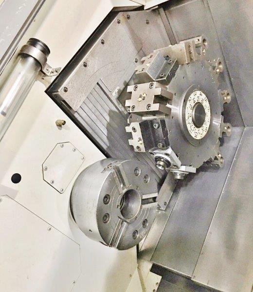 NAKAMURA-TOME WT-300MMY Big Bore, Fanuc, 2005, Y-axis, Dual Turret, 4 Bar Cap