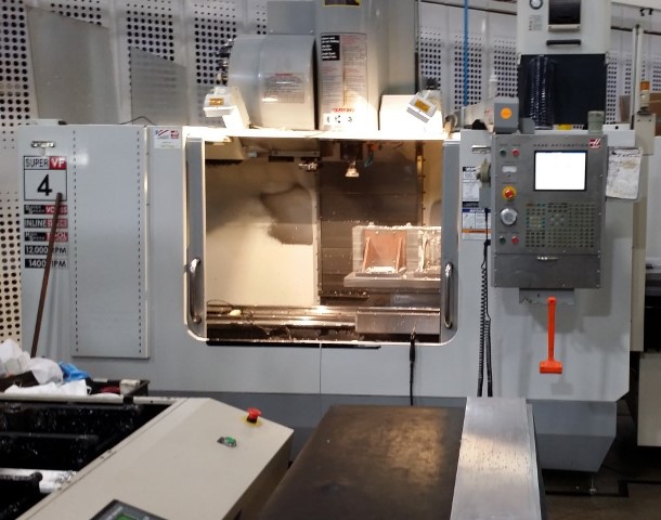 50 X, 20 Y, 25 Z, HAAS VF4SS, Midaco APC, 12K Spindle, 4th Axis Ready