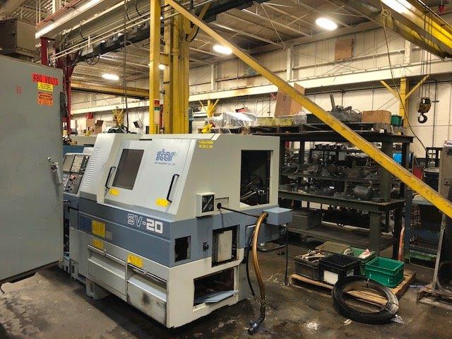 3/4 Star SV20 CNC Swiss, Fanuc 16T, 2001, 9-axis, Gang + Turret, Iemca Genius