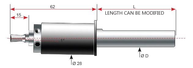 GENEVIEVE NEW Rotary Broach, CNC Swiss/Gang-Tl, Does not need indicator