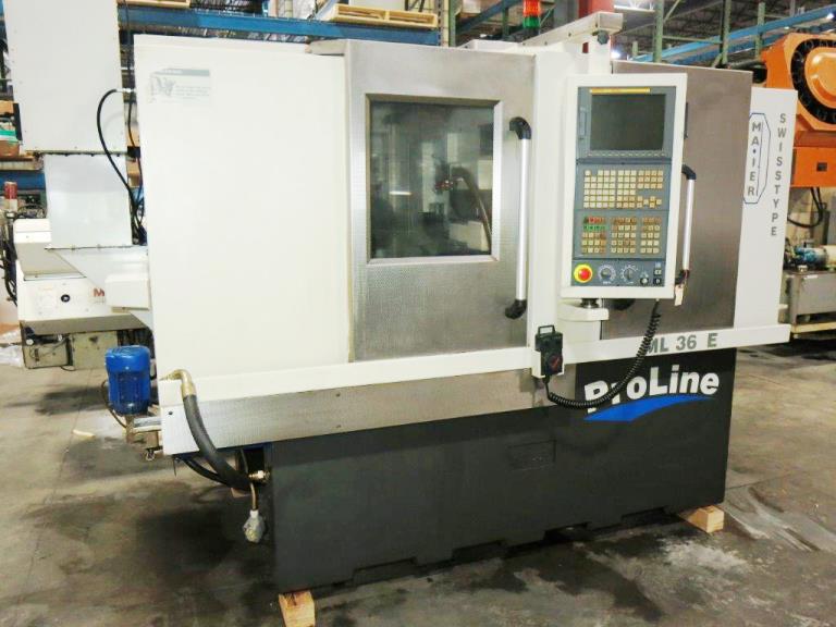 1 1/4 MAIER ML36E, Fanuc 160iTB, 2006, 12-Axis, Y-Axis, Turret + Gang