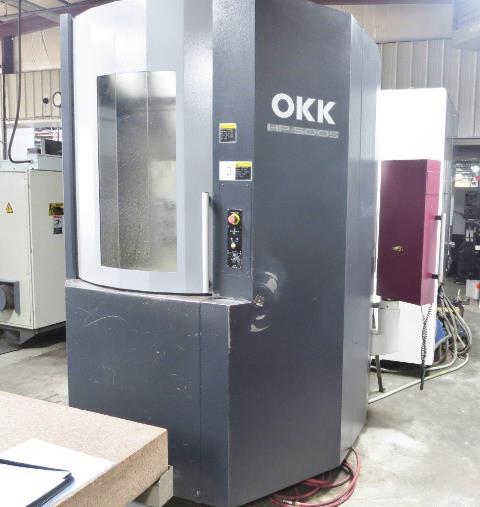 24.8 X, 24.4 Y, 27.9 Z, OKK HP500S, 2006, Fanuc 180i, Conveyor, 12,000 RPM