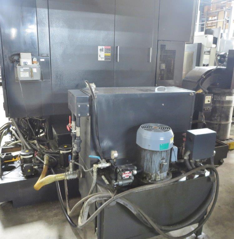 24.8 X, 24.4 Y, 27.9 Z, OKK HP500S, 2006, Fanuc 180i, Conveyor, 12,000 RPM