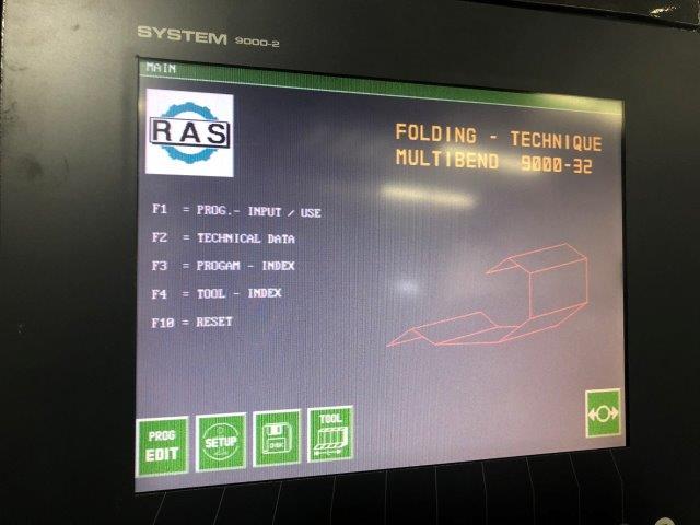 Ras 70.34, Multibend 9000-2, 126 x 9 Guage, Tooling Included