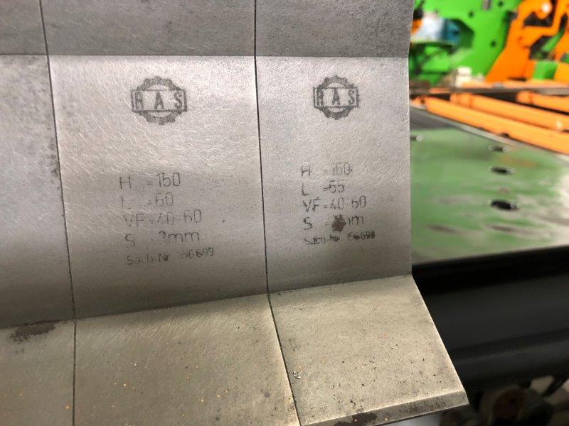 Ras 70.34, Multibend 9000-2, 126 x 9 Guage, Tooling Included