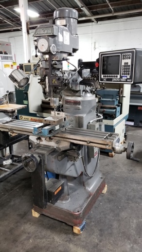 Alliant, Proto Trak MX2, 10x44 table, 4250 RPM, 2hp V-S