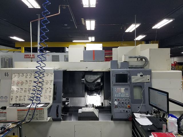 Mazak Integrex 200-3ST, Mazatrol 640MT, 8 Chk, 2 , 2003, Chip Blaster, 40 ATC