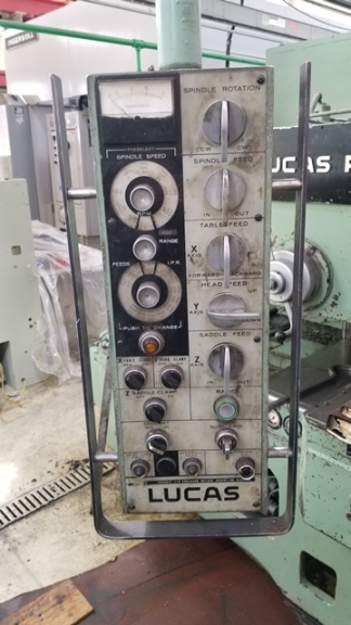 4 , LUCAS 441B-72, 42 vertical, 72 cross, 50 Taper, 36x74 table