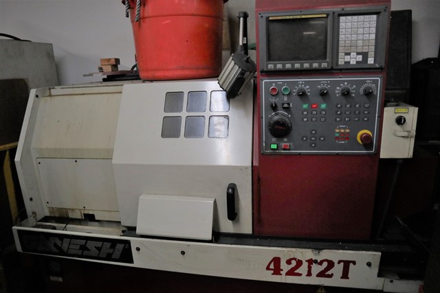 Ganesh 4212, Fanuc 0iTD, 2005, 6 Chk, 1 5/8 , 12 Pos Turret, Tailstock