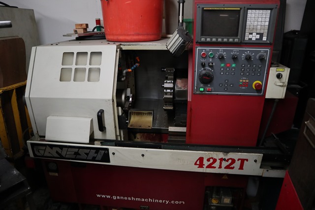 Ganesh 4212, Fanuc 0iTD, 2005, 6 Chk, 1 5/8 , 12 Pos Turret, Tailstock