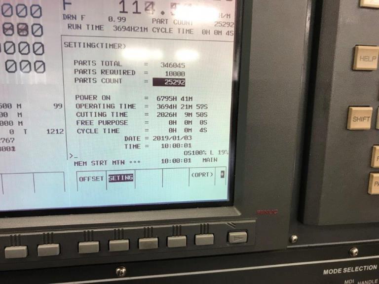 3/4 KSI SM20, FANUC 18iTB, 2009, 4 Live/6OD/5ID/2 Live ID, 3+1BW, Tracer, HPC