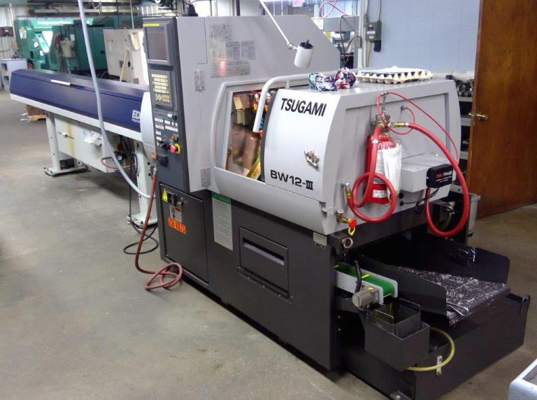 1/2 TSUGAMI BW-12III, FANUC 16i-TB, 2012, Split Slides, Edge Minuteman