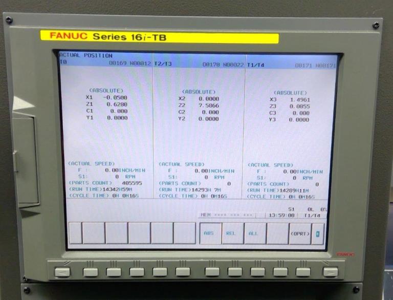 1/2 TSUGAMI BW-12III, FANUC 16i-TB, 2012, Split Slides, Edge Minuteman