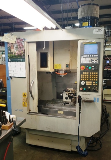 15 X, 16 Y, 18 Z, Hardinge GX480, 2007, Fanuc Oi-MC, Mist Collector, 14,000 RPM