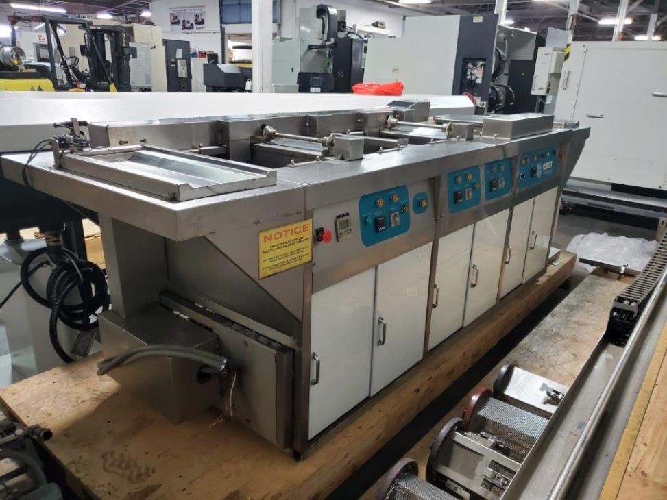 Crest Ultrasonic OC4-1218-HE, 2000, 12x18x10 , 4-stn, 3-Heated/rotating baskets