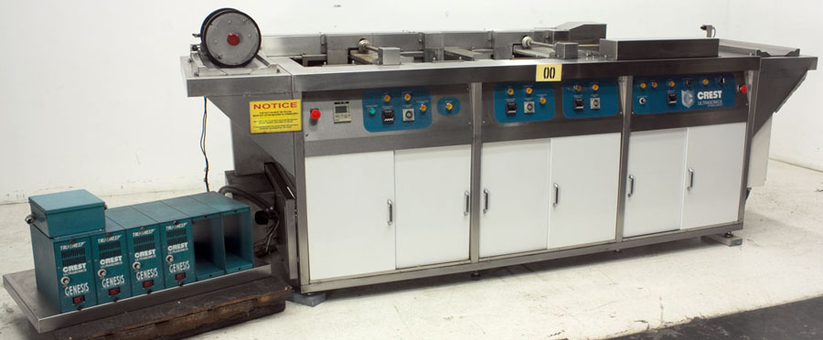 Crest Ultrasonic OC4-1218-HE, 2000, 12x18x10 , 4-stn, 3-Heated/rotating tanks