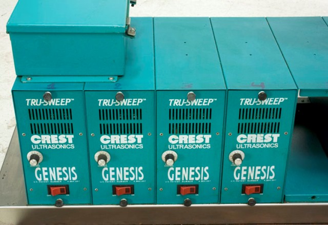 Crest Ultrasonic OC4-1218-HE, 2000, 12x18x10 , 4-stn, 3-Heated/rotating tanks