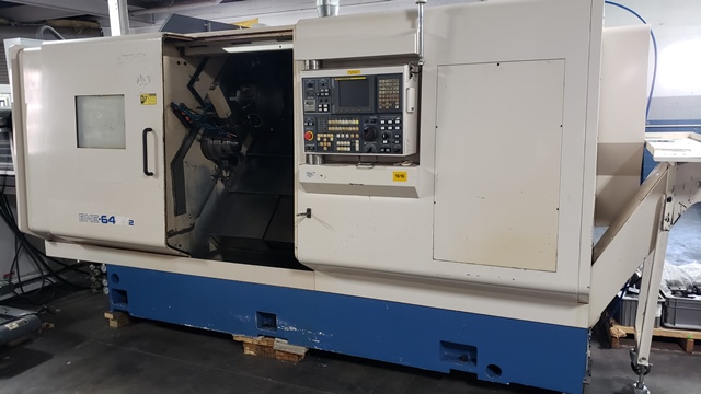 Miyano BNE-64SY2, Fanuc 18iTB, 8 Chk, 2.57 cap, 2005, 2-turret, Y-axis, sub Spdl