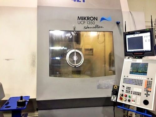 53 X 45 Y 35 Z Mikron UCP 1350, 2002, TNC 426, Probing, Conveyor, 92 ATC