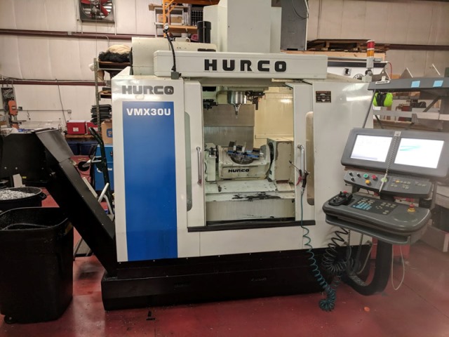 30 X, 20 Y, 20 Z, Hurco VMX 30U, 2011, Chiller, Conveyor, Probing, Tool Measure