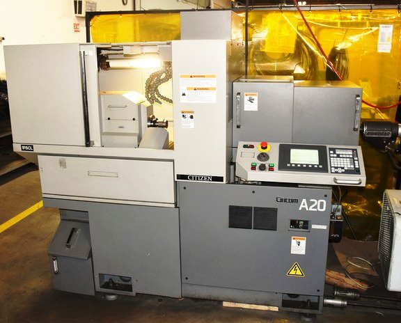 3/4 , Citizen A20VI, Fanuc 32iA, 2007, 6-Axis, C-Axis, Bar Feeder