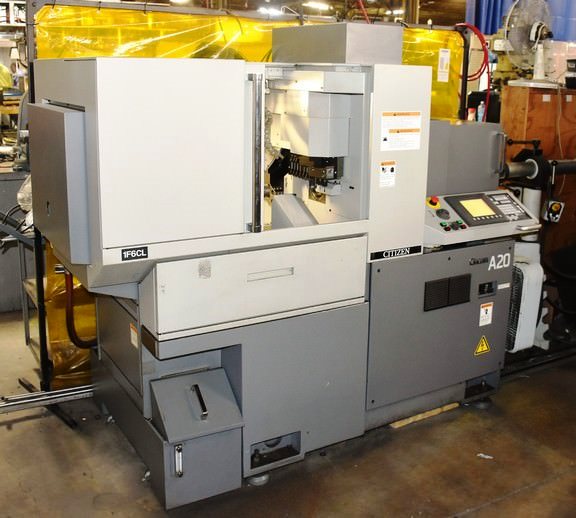 3/4 , Citizen A20VI, Fanuc 32iA, 2007, 6-Axis, C-Axis, Bar Feeder