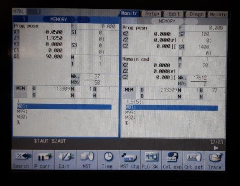 1-5/8 , POLYGIM 42CSL (Eurotech), MITS M70, 2013, B-Axis, Loader, XLNT