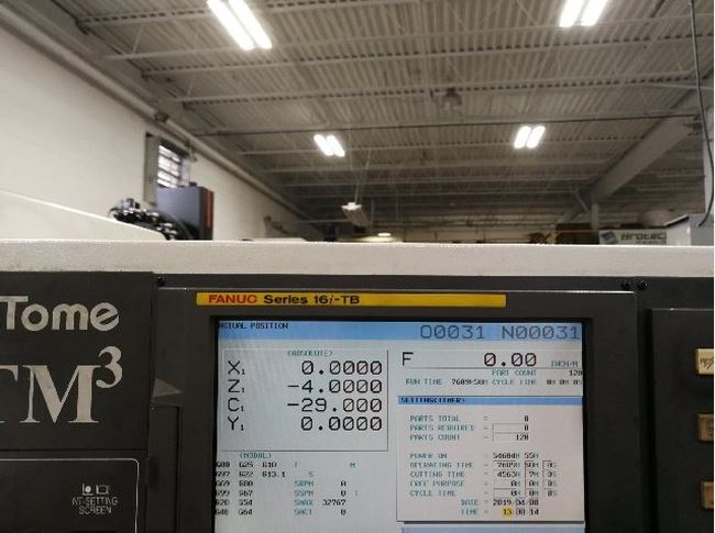 Nakamura Tome Super NTM3, Fanuc 16iTB, 2 , 2010, Dual Spindle, Barfeed, HPC