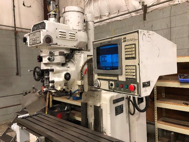 50 x 12 Milltronics Partner VK4 Series F, Centurion Control, Power Feed Knee