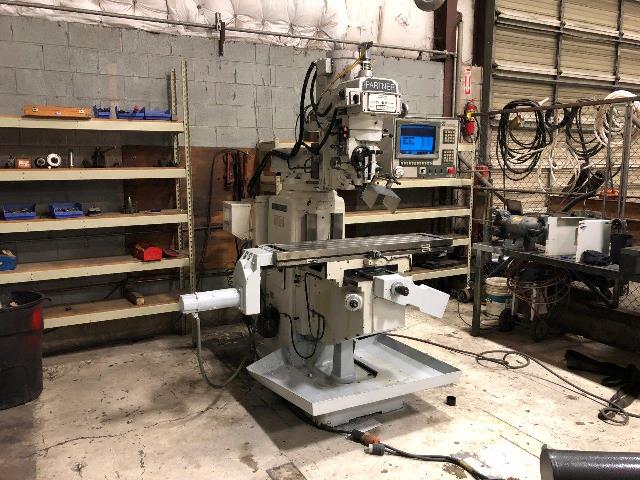 50 x 12 Milltronics Partner VK4 Series F, Centurion Control, Power Feed Knee