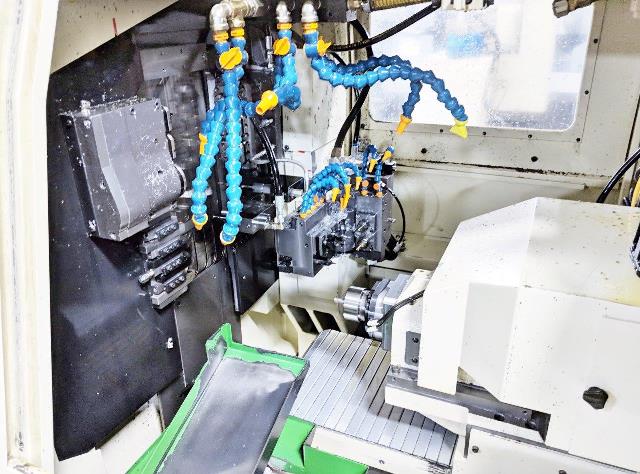 3/4 TSUGAMI SS-20, Fanuc 13iA, 2008, 7 Controlled Axes, HPC, Bar loader