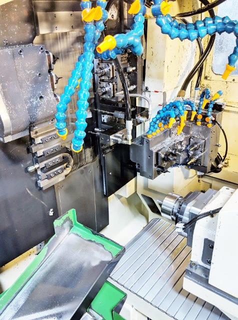 3/4 TSUGAMI SS-20, Fanuc 13iA, 2008, 7 Controlled Axes, HPC, Bar loader